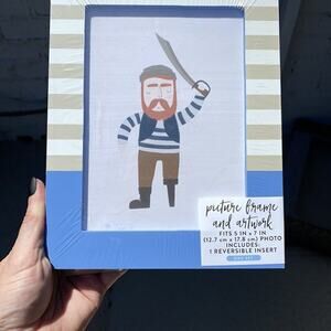 Horizon Kids Room Pirate Nautical Blue and White Picture Frame 5x7 Target Brand